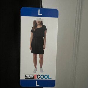 Athletic Black Dress, Short-sleeve